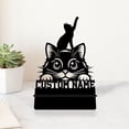 thumbnail image 1 of Craftnamesign Custom Peeking Cat Metal Cell Phone Desk Holder, Cat Metal Phone Holder Phone Stand, 1 of 4