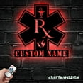 thumbnail image 1 of Craftnamesign Custom Pharmacist Metal Wall Art LED Light, Pharmacy Sign, Pharmacy Wall Decor, 1 of 5