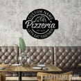 thumbnail image 1 of Craftnamesign Custom Pizzeria Sign, Pizza Sign, Kitchen Decor, Restaurant Sign, Business Logo Sign, 1 of 5