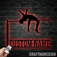 thumbnail image 1 of Craftnamesign Custom Pole Vaulter Metal Wall Art LED Light, Custom Male Pole Vaulting Name Sign, 1 of 5