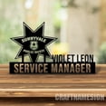thumbnail image 1 of Craftnamesign Custom Police Desk Name Plate, Law Enforcement Metal Nameplate, Police Office Decor, 1 of 5