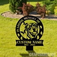 thumbnail image 1 of Craftnamesign Custom Rottweiler Memorial Stake, Dog Metal Stake, Sympathy Sign, Pet Grave Marker, 1 of 4