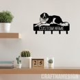 thumbnail image 1 of Craftnamesign Custom St. Bernard Dog Metal Key Holder, Decorative Key Holder, Metal Coat Rack, 1 of 5