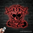 thumbnail image 1 of Craftnamesign Custom Tattoo Artist Metal Wall Art LED Light, Tattoo Studio Name Sign Wall Decor, 1 of 5