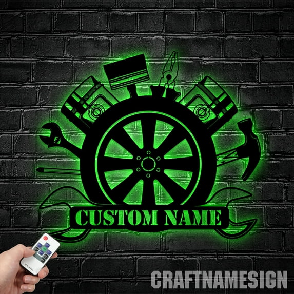 Craftnamesign Custom Tools Repair Metal Art, Papa's Workshop Sign