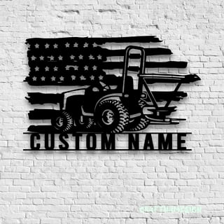  Metal Sign With Led Light Custom US Tractor Metal Wall Art  With LED Light, Personalized Tractor Farm Name Sign Decoration For Room,  Tractor Metal LED Decor, Tractor : Tools 