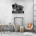 thumbnail image 1 of Craftnamesign Custom US Excavator Metal Wall Art LED Light, Custom Excavator Driver Name Sign, 1 of 5