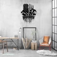 thumbnail image 1 of Craftnamesign Custom US Flag Plumbing Tool Metal Wall Art LED Light, Custom Plumber Name Sign, 1 of 5