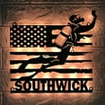 thumbnail image 1 of Craftnamesign Custom US Flag Scuba Diving Metal Wall Art LED Light, Custom Scuba Diver Name Sign, 1 of 5
