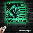thumbnail image 1 of Craftnamesign Custom Welding US Flag Metal Wall Art LED Light, 1 of 5