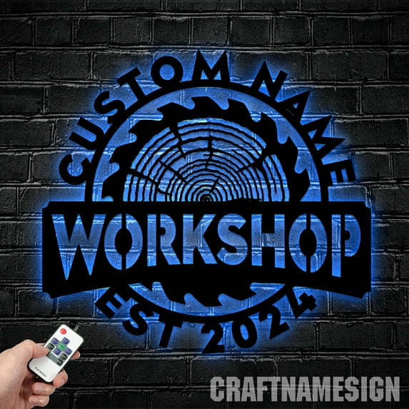 Craftnamesign Custom Wood Shop Lumberjack Carpentry Metal Art