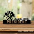 thumbnail image 1 of Craftnamesign Custom Wooden Work Repairs Roofs Desk Name Plate, Garage Metal Nameplate for desk, 1 of 5