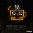 thumbnail image 1 of Craftnamesign Cute Coffee Cup Neon Sign, Coffee Shop Sign, Kid Room Decor, 1 of 4