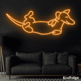 thumbnail image 1 of Craftnamesign Dachshund Dog Neon Sign, Dachshund Dog Decor, Dog Wall Art, 1 of 4
