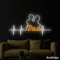 thumbnail image 1 of Craftnamesign Dad and Son Neon sign, Heartbeat LED Sign, Father Day Decor, 1 of 4