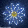 thumbnail image 1 of Craftnamesign Daisy Flower Neon Sign, Bedroom Wall Decor, Flower Shop Wall Art, 1 of 4