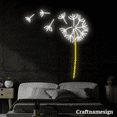 thumbnail image 1 of Craftnamesign Dandelion Flower Neon Sign for Bedroom Kid Room Living Room Wall Art, 1 of 5