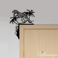 thumbnail image 1 of Craftnamesign Dinosaur Metal Door Corner Sign, Dinosaur Sign Decoration, 1 of 4