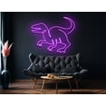 thumbnail image 1 of Craftnamesign Dinosaur Neon Sign, Animal Wall Art, Kid Room Decoration, 1 of 4