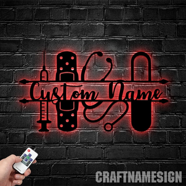 Craftnamesign Doctor Metal Wall Art, Doctor Sign, Doctor's Office Decor ...