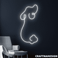 thumbnail image 1 of Craftnamesign Dog Line Art Neon Sign, Pet Room Wall Decor, Pet Clinic Wall Art, 1 of 4