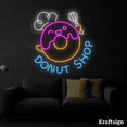 thumbnail image 1 of Craftnamesign Donut Shop Neon Signs, Donut Shop LED Signs, Bakery Decor, 1 of 4