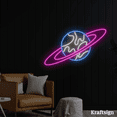 thumbnail image 1 of Craftnamesign Earth Neon Sign, Planet LED Sign, Spaceman Signs, Room Decor, 1 of 4