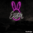 thumbnail image 1 of Craftnamesign Easter Neon Sign, Rabbit Egg LED Sign, Easter Day Decor, 1 of 4