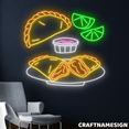 thumbnail image 1 of Craftnamesign Empanada Neon Sign, Empanada Store Wall Decor, Restaurant Wall Art, 1 of 4