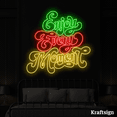 thumbnail image 1 of Craftnamesign Enjoy Every Moment Neon Sign, Bedroom Decor, Bar Club Decor, Quote LED Sign, 1 of 4