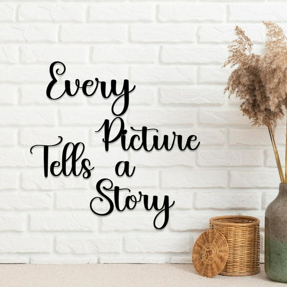 Craftnamesign Every Picture Tells A Story Metal Wall Art, Living Room Wall Decor