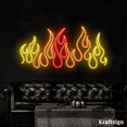 thumbnail image 1 of Craftnamesign Fire Neon Sign,Fire LED Sign, Bedroom Wall Art, Men Cave Decor, 1 of 4