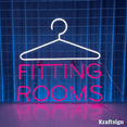 thumbnail image 1 of Craftnamesign Fitting Rooms Neon Sign, Clothes Shop LED Sign, Bedroom Sign, 1 of 4