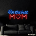 thumbnail image 1 of Craftnamesign For The Best Mom Neon Sign, Mother's Day Decor, Mom Gifts, 1 of 4