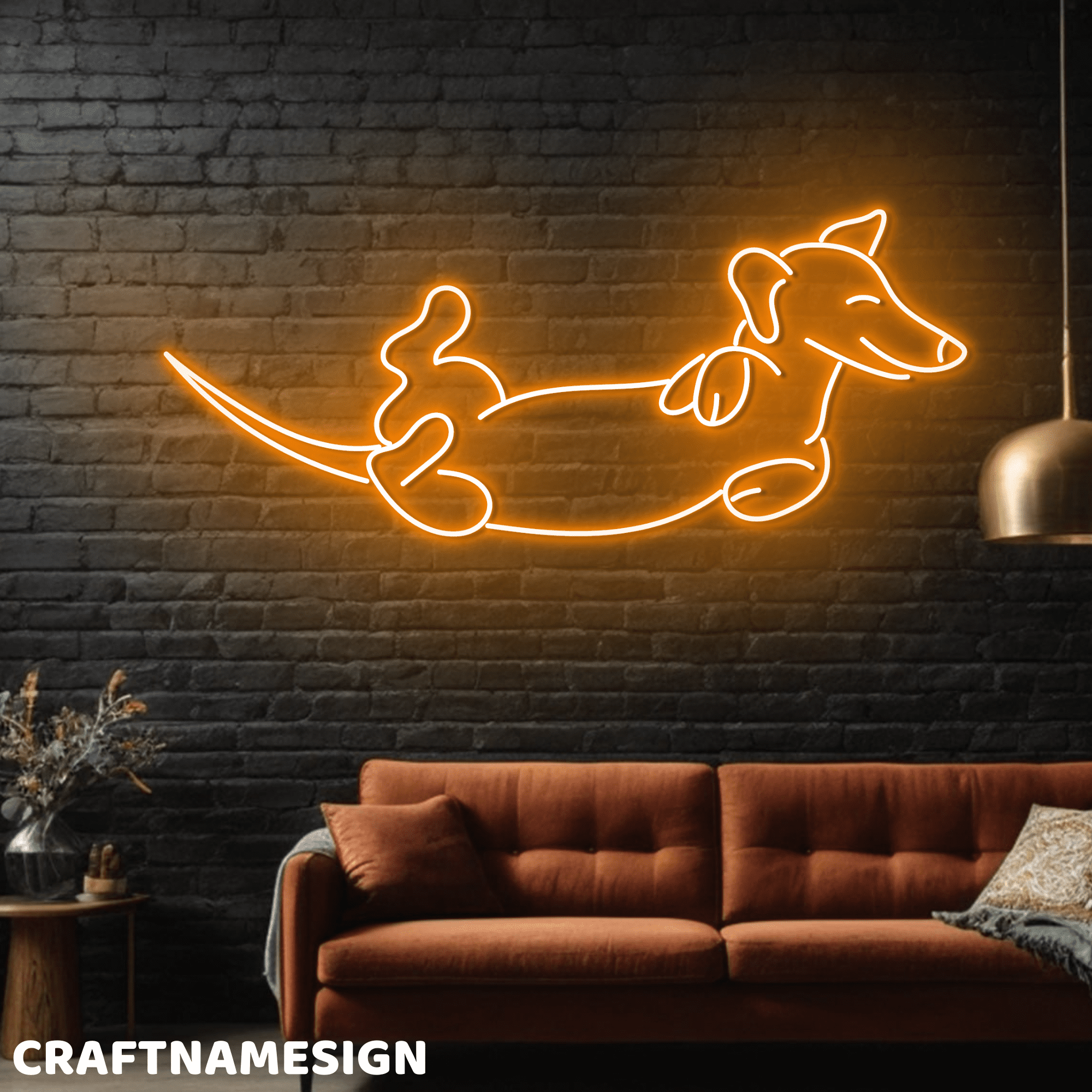 Dachshund Neon Sign Led For Wall Decor - Dimmable Puppy Light Up Sign For Pet Shop, Bedroom, Home Party - Gift For Dog Lover