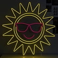 thumbnail image 1 of Craftnamesign Funny Sun Neon Light, Sunshine Wall Sign, Sun Led Sign Home Decor, 1 of 4