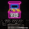 thumbnail image 1 of Craftnamesign Game Machine Neon Sign for Game Zone Arcade Room Wall Decor, 1 of 5