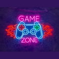 thumbnail image 1 of Craftnamesign Game Zone Neon Light, Game Zone LED Sign Decor, Game Room Wall Art, 1 of 5