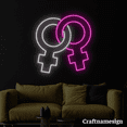 thumbnail image 1 of Craftnamesign Gender Symbol of Women Neon Sign for Bar Club Bedroom Wall Decor, 1 of 5