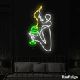thumbnail image 1 of Craftnamesign Girl Line Art Neon Sign, Girl Room Decor, Bar Club Wall Art, 1 of 4