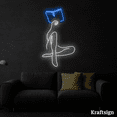 thumbnail image 1 of Craftnamesign Girl Reading Book Neon Sign, Book Store Decor, Library Signs, 1 of 4