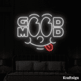 thumbnail image 1 of Craftnamesign Good Mood Neon Sign, Bedroom Decor, Smile Face LED Sign, 1 of 4