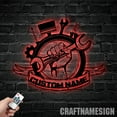 thumbnail image 1 of Craftnamesign Custom Tools Repair Metal Wall Art LED Light, Custom Garage Sign, Dad's Workshop Sign, 1 of 5