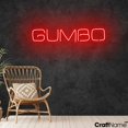thumbnail image 1 of Craftnamesign Gumbo Neon Light Sign Wall Art For Restaurant Hanging Decoration, 1 of 5