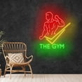 thumbnail image 1 of Craftnamesign Gym Neon Sign, Open Sign LED Light For Fitness Room, Bodybuilding Wall Art, 1 of 5