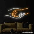 thumbnail image 1 of Craftnamesign Happiness Comes In Waves Neon Sign for Beach Club Bedroom Shop Restaurant Wall Art, 1 of 5