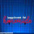 thumbnail image 1 of Craftnamesign Happiness Is Homemade Neon Sign, Bedroom Wall Art, Living Room Decor, 1 of 4