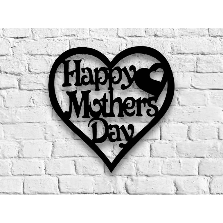 Targa Celebrativa Love Print Per La Festa Della Mamma: In Alluminio Con Supporto E Dedica Speciale (15x20 Cm). - 5