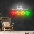 thumbnail image 1 of Craftnamesign Hello Fall Neon Light Up Sign Wall Sign For Autumn Thanksgiving Home Decor, 1 of 5