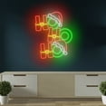 thumbnail image 1 of Craftnamesign Hohoho Neon Light, Ho ho ho Wall Art, Christmas LED Sign Wall Decor, 1 of 5